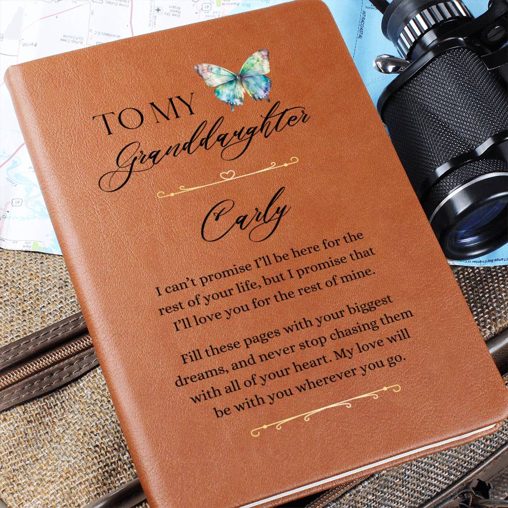 To My Granddaughter Personalized Message Journal
