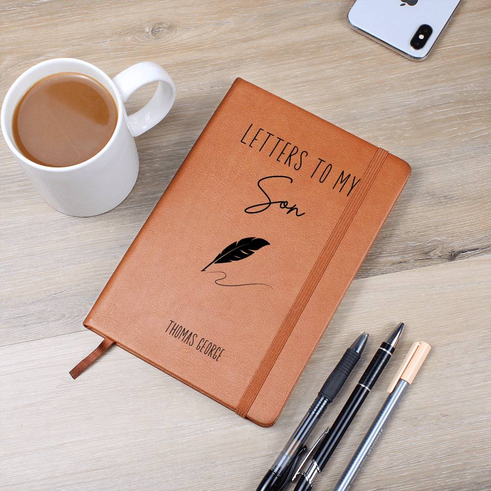 Letters to my Son Personalized Leather Journal, Keepsake Gift for Son Legacy Letters to Son, Father Son Gift, Mother Son Gift