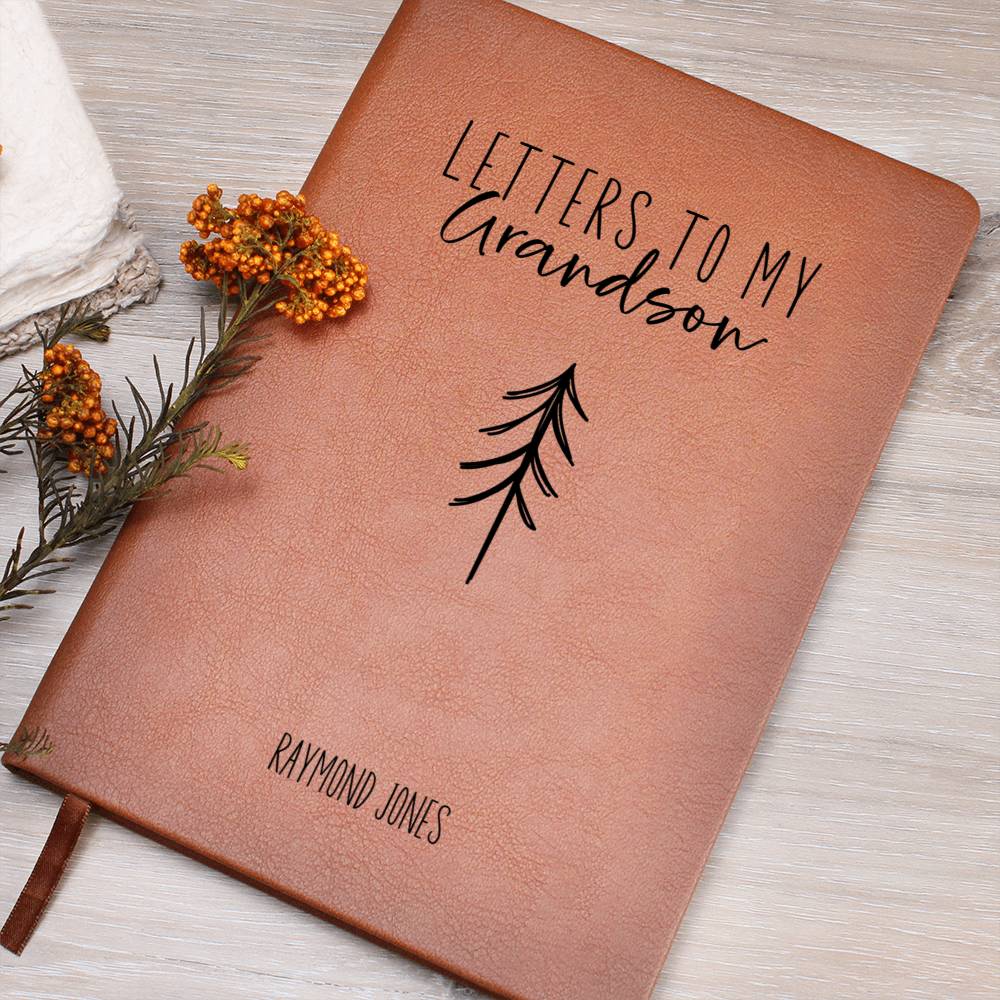 thumbnail image 2 of Personalized Journal Leather Journal Gifts For Grandson, You Are Braver Than You Customized Notebook 2 of 11