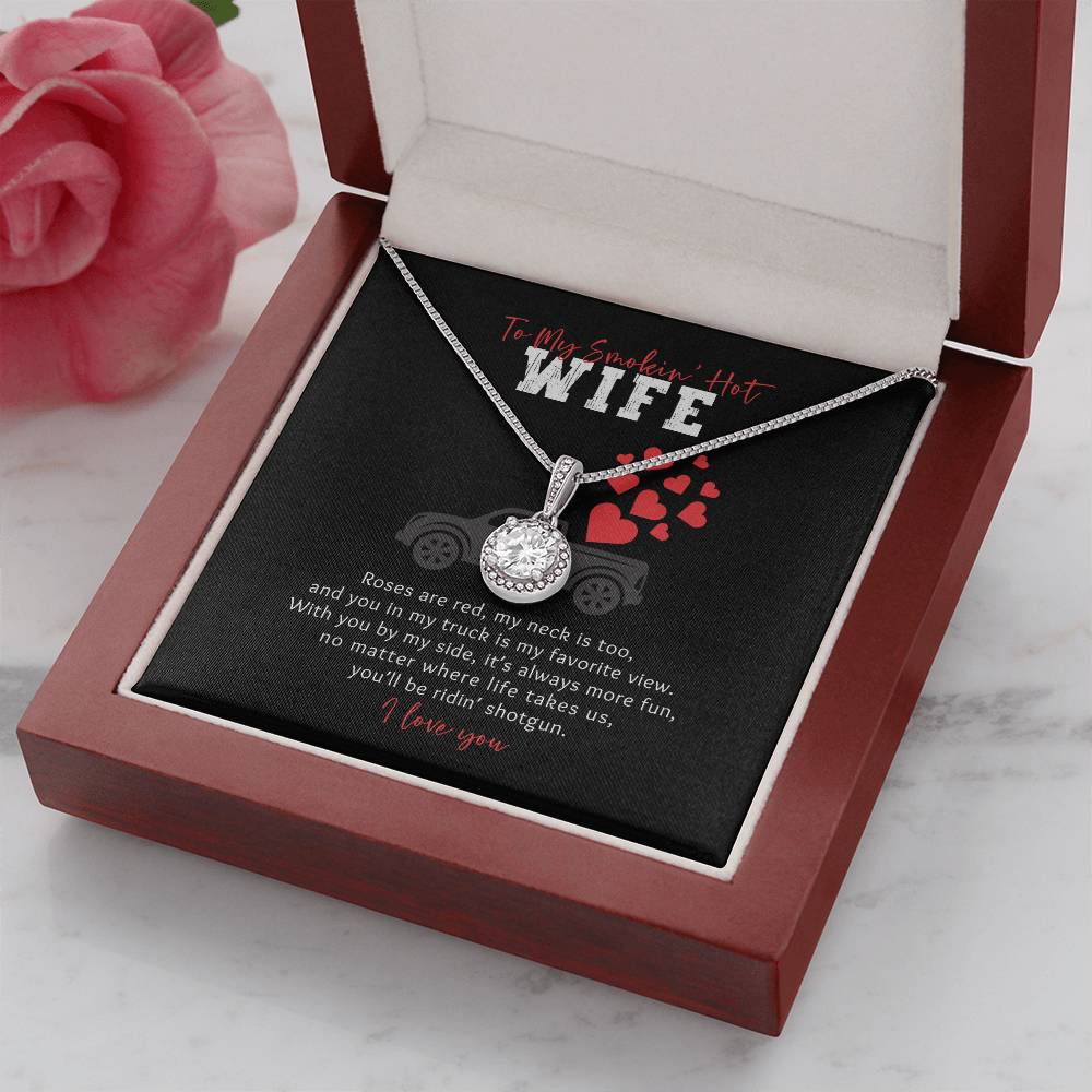 Ridin Shotgun Smokin Hot Wife Eternal Hope Necklace