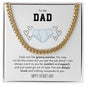 To My Dad Funny Father's Day Chain Necklace