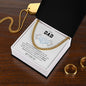 To My Dad Funny Father's Day Chain Necklace