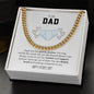 To My Dad Funny Father's Day Chain Necklace