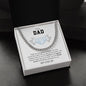To My Dad Funny Father's Day Chain Necklace