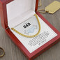 To My Dad Funny Father's Day Chain Necklace