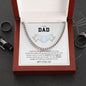 To My Dad Funny Father's Day Chain Necklace