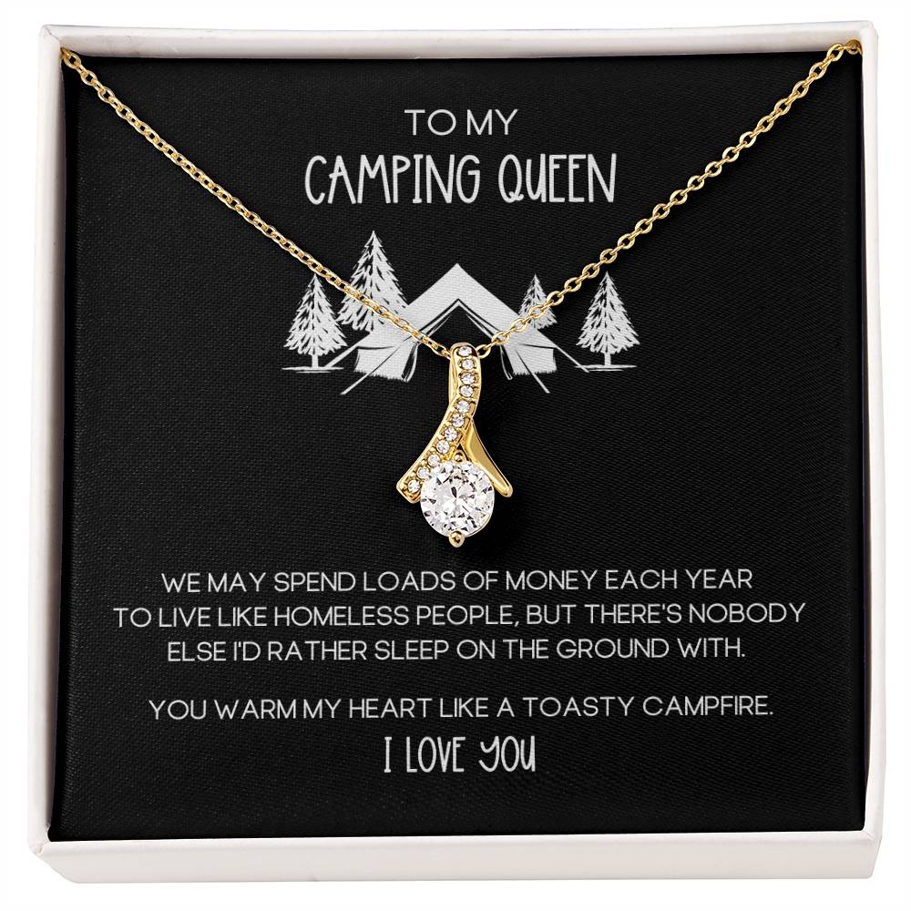 Camping Queen Funny Alluring Beauty Necklace