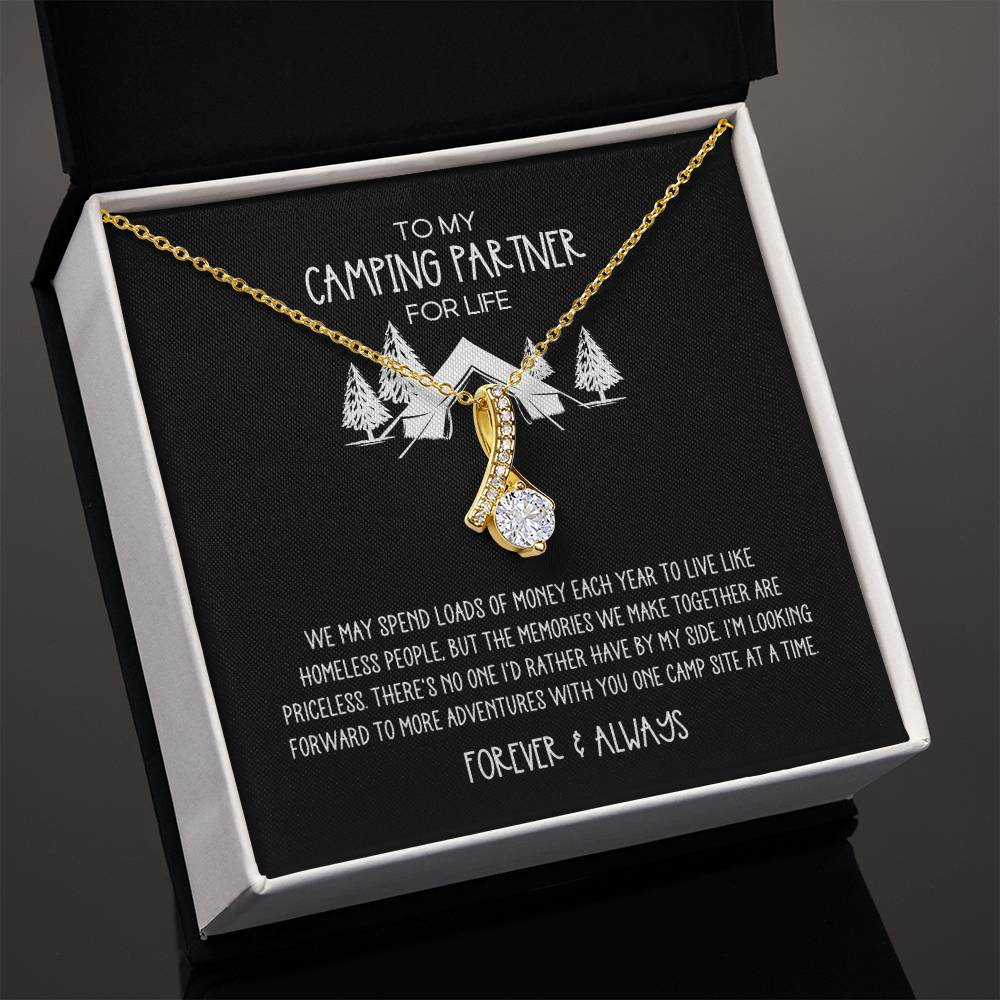 Camping Partner for Life Camping Lovers Alluring Beauty Necklace