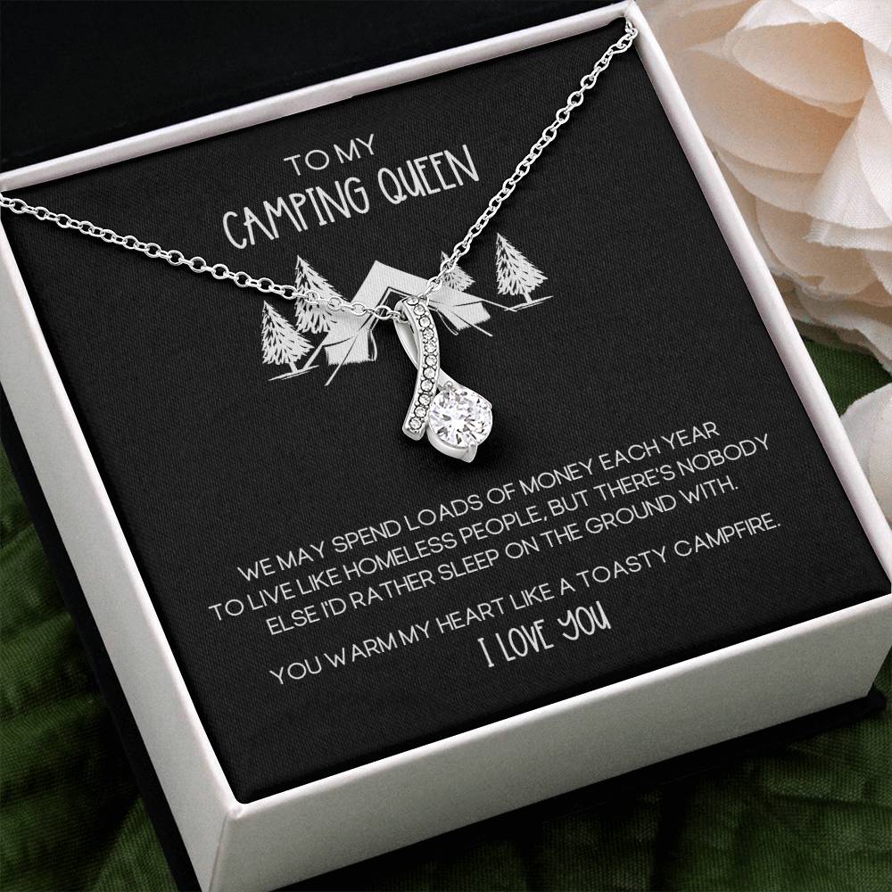 Camping Queen Funny Alluring Beauty Necklace