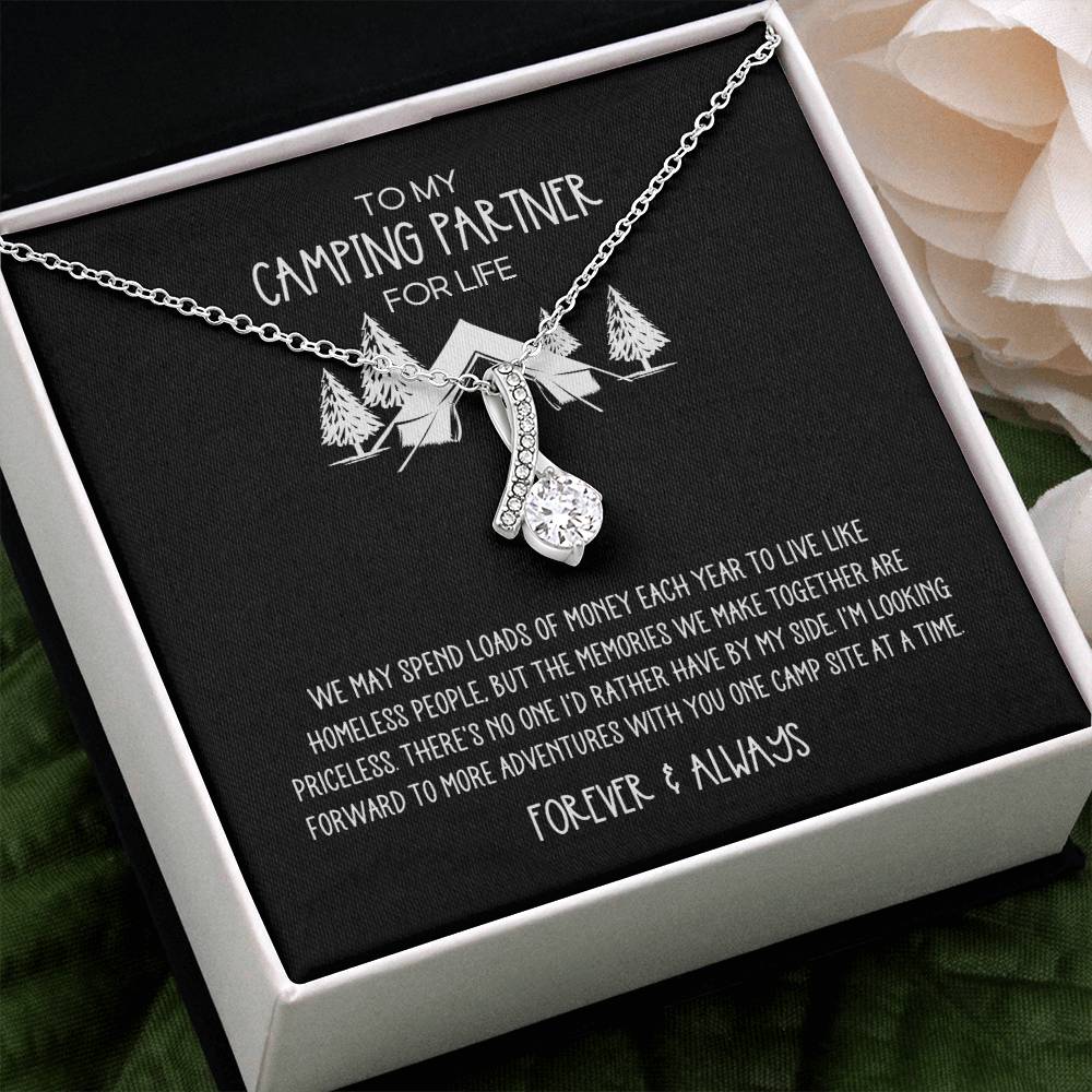 Camping Partner for Life Camping Lovers Alluring Beauty Necklace