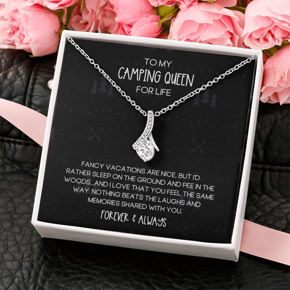 Camping Queen for Life Alluring Beauty Necklace