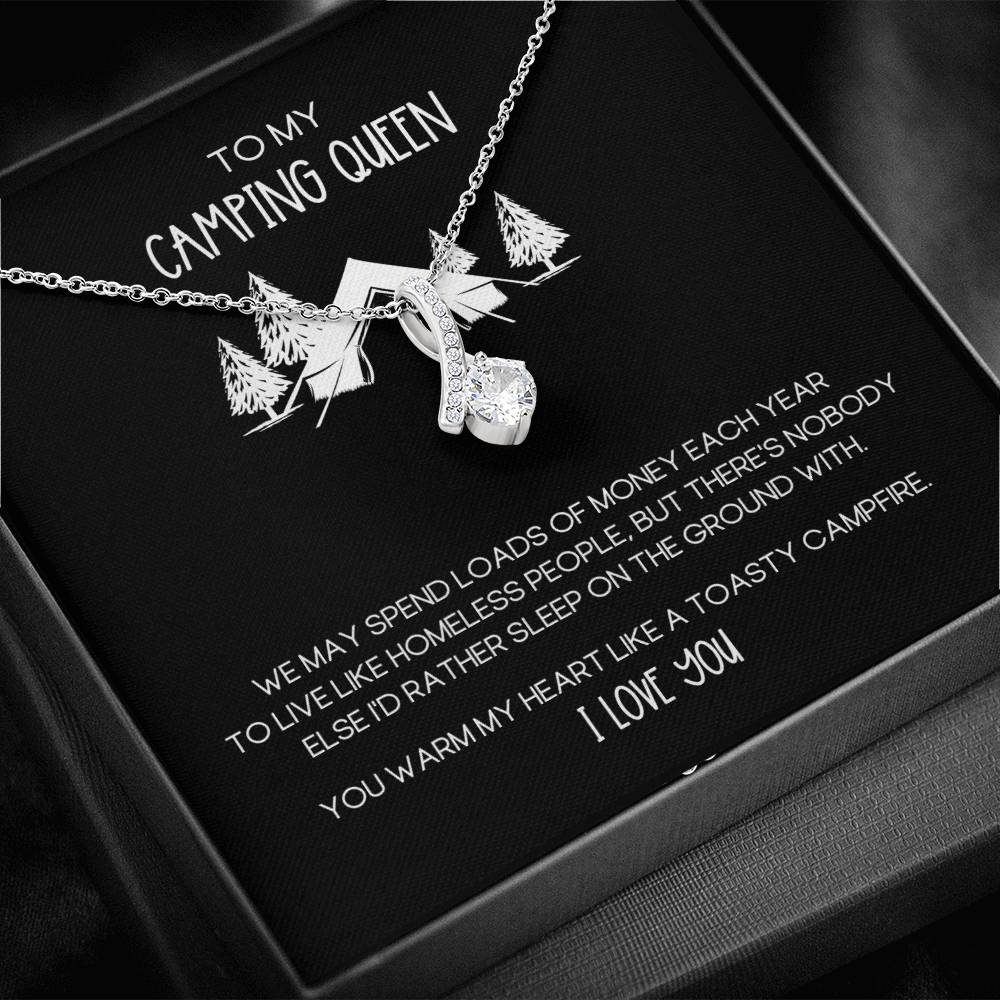 Camping Queen Funny Alluring Beauty Necklace