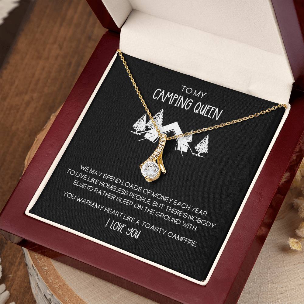 Camping Queen Funny Alluring Beauty Necklace
