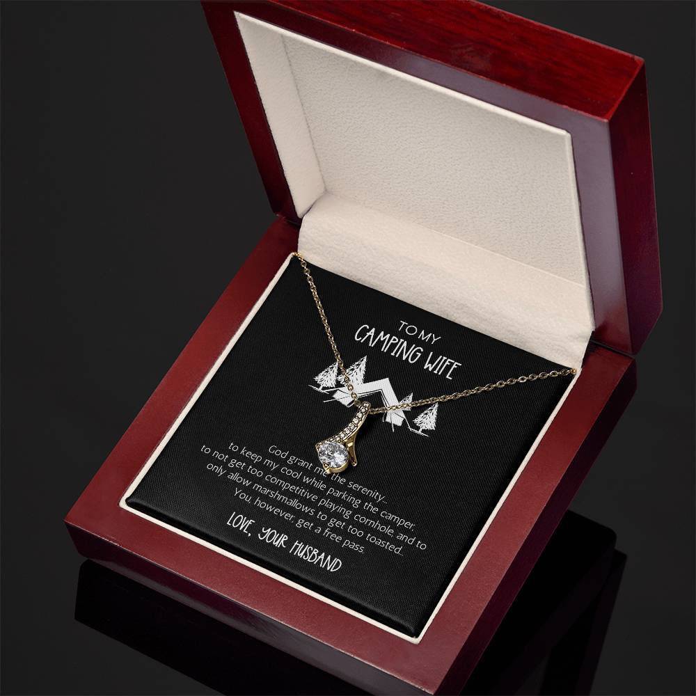 Grant Me the Serenity Camping Wife Alluring Beauty Necklace