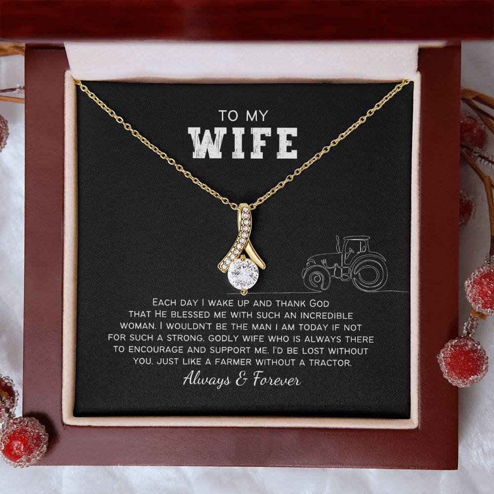 Personalized Christian Farm Wife Alluring Beauty Necklace