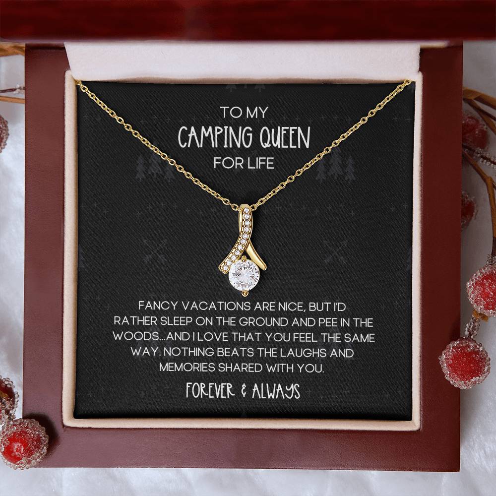 Camping Queen for Life Alluring Beauty Necklace