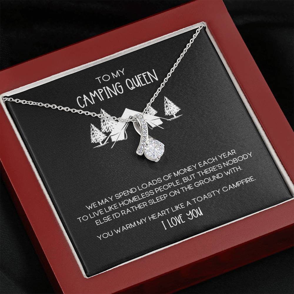 Camping Queen Funny Alluring Beauty Necklace