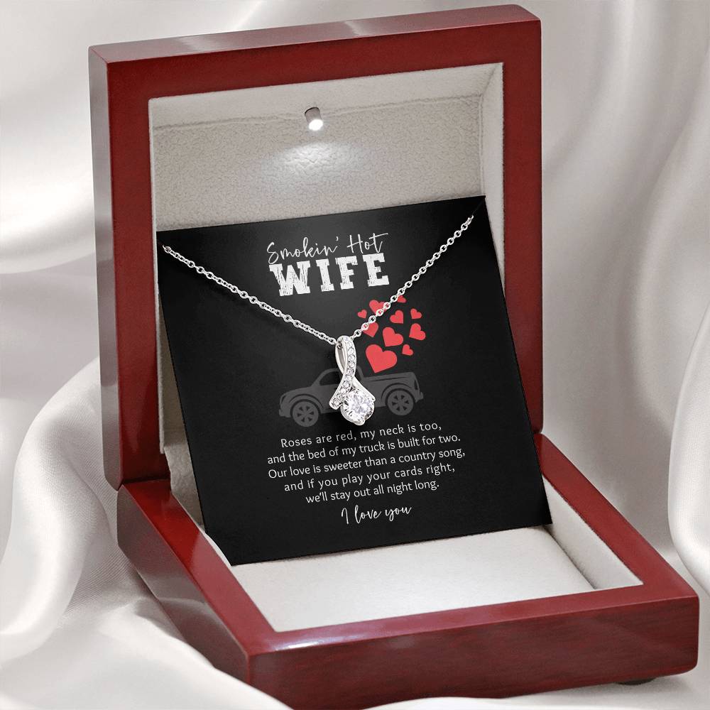 Smokin' Hot Farm Wife Pickup Truck Alluring Beauty Necklace