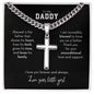 Personalized Engraved Daddy Cross Necklace