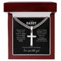Personalized Engraved Daddy Cross Necklace