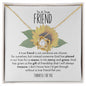 To A True Friend Christian Friendship Love Knot Necklace