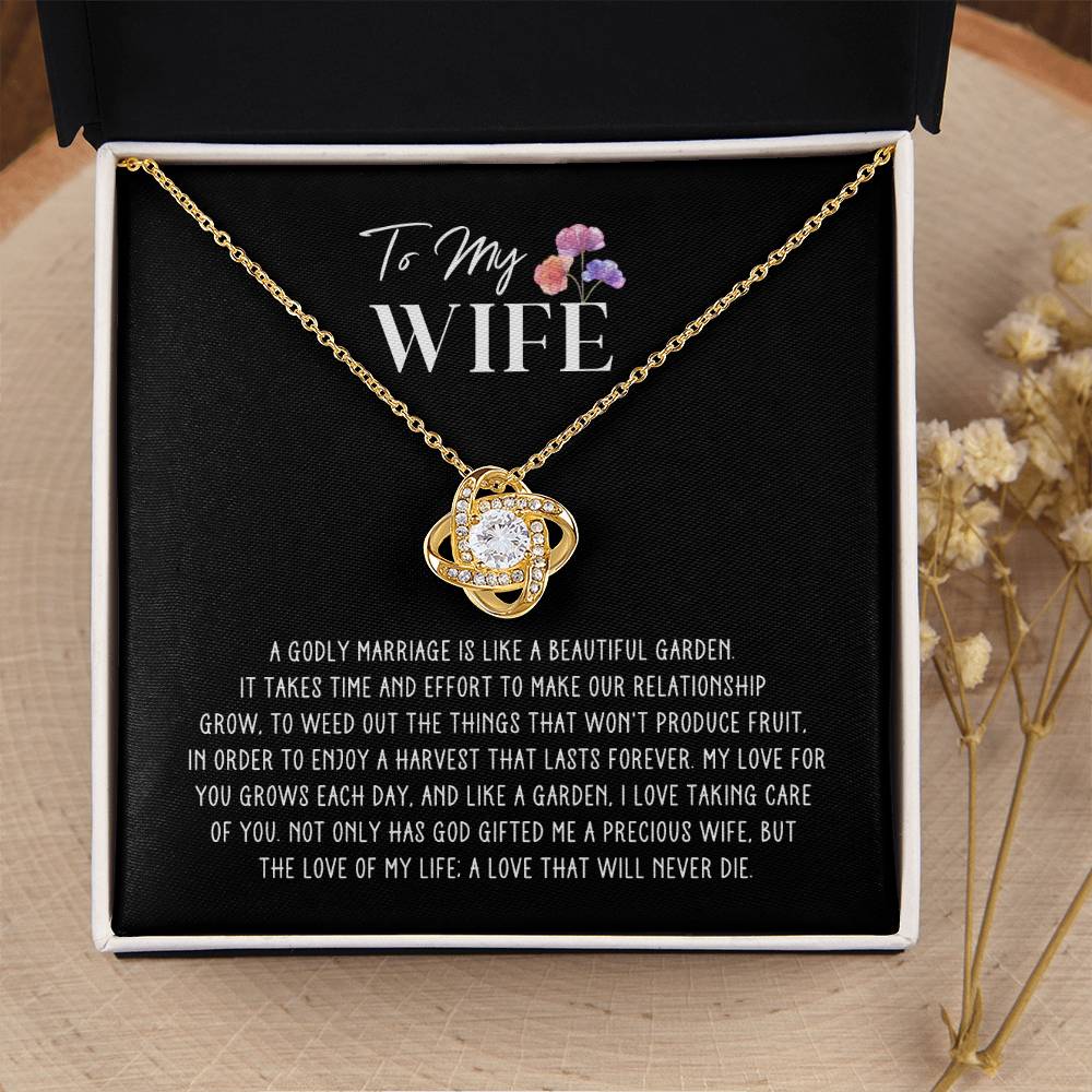 Godly Marriage Love Knot Wife Necklace