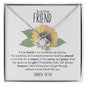 To A True Friend Christian Friendship Love Knot Necklace