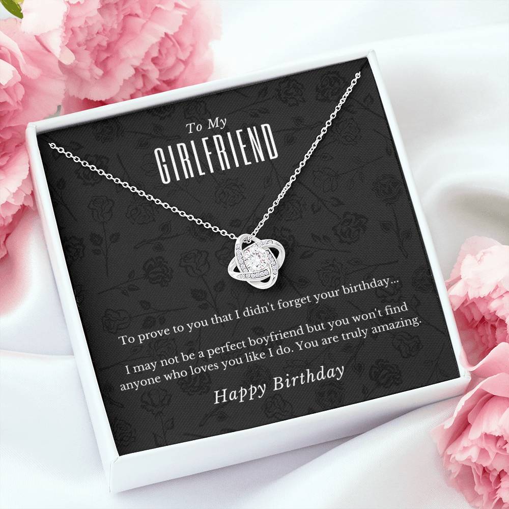 Girlfriend Birthday Love Knot Necklace