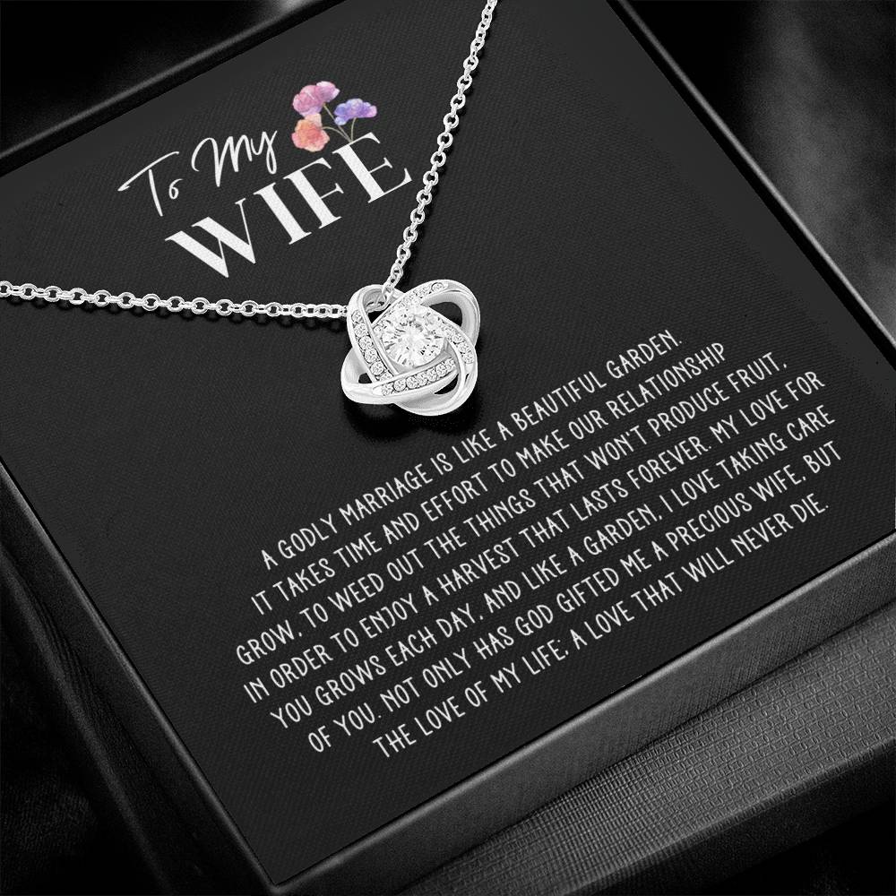 Godly Marriage Love Knot Wife Necklace