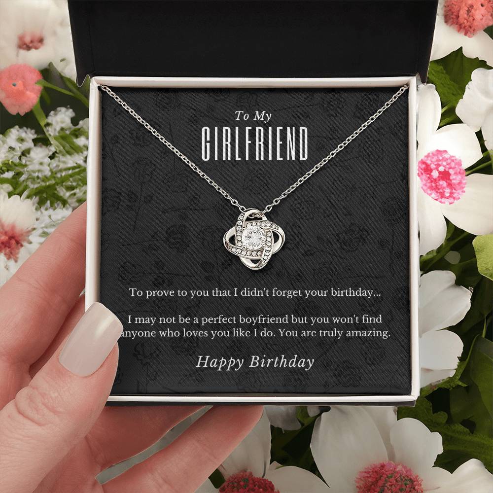 Girlfriend Birthday Love Knot Necklace