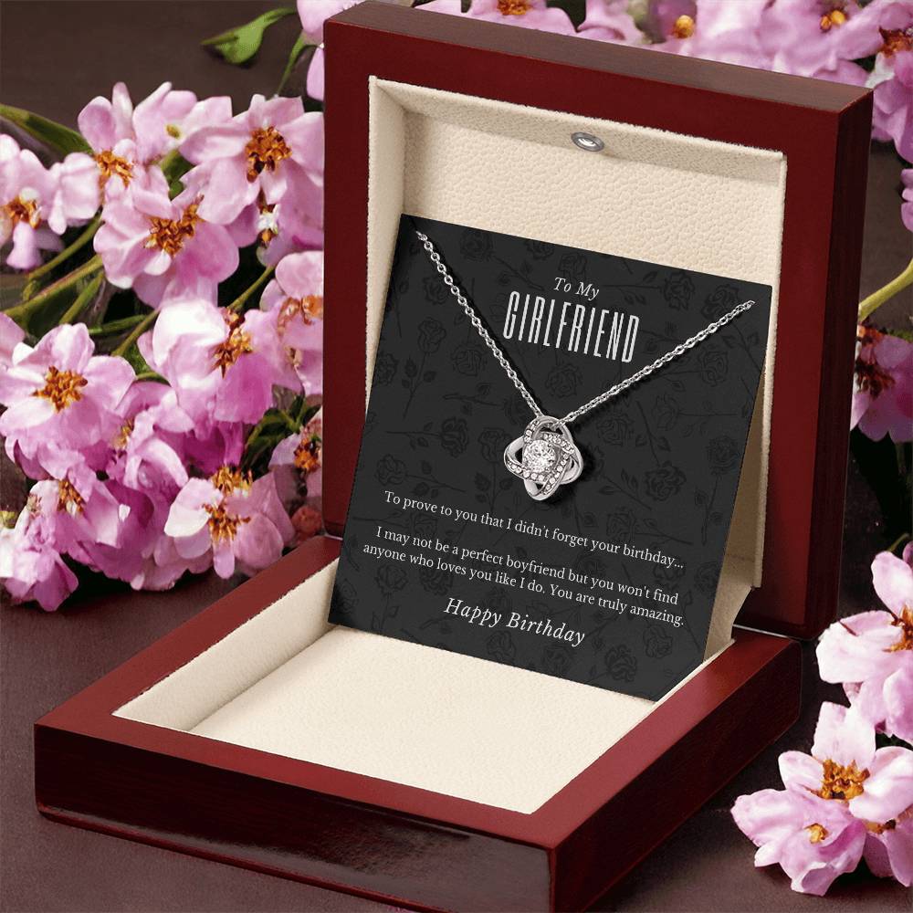 Girlfriend Birthday Love Knot Necklace