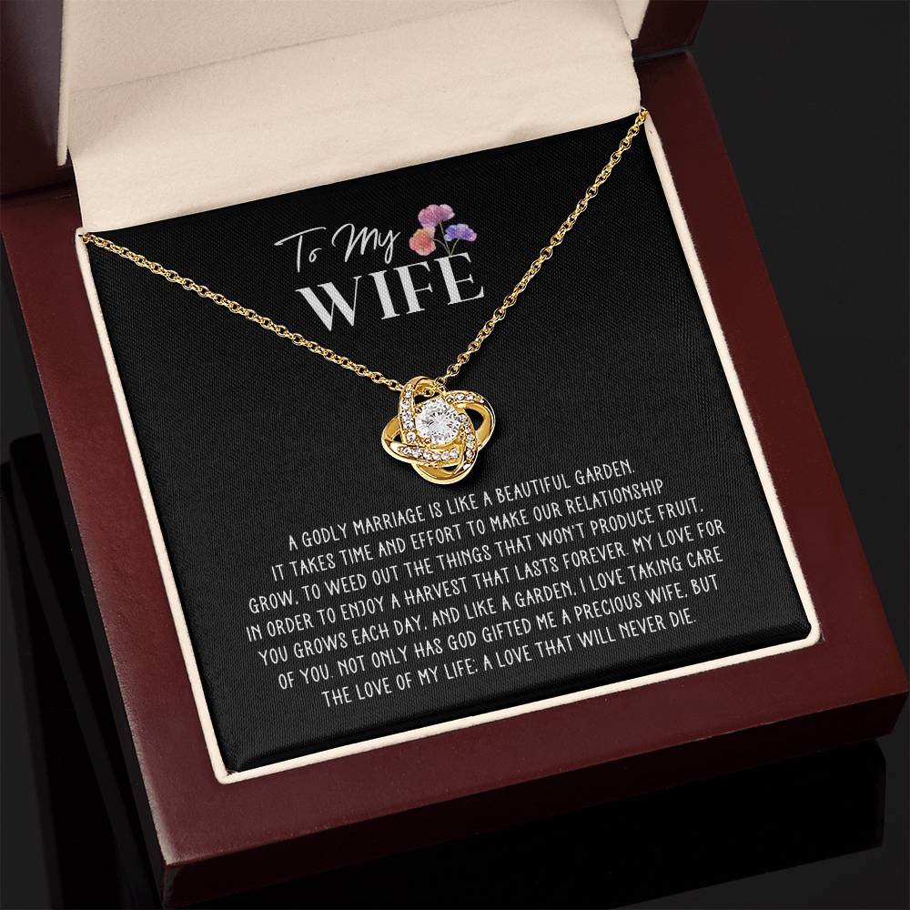 Godly Marriage Love Knot Wife Necklace