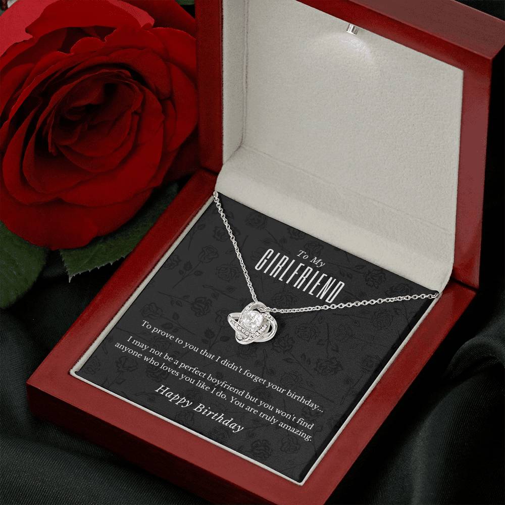 Girlfriend Birthday Love Knot Necklace