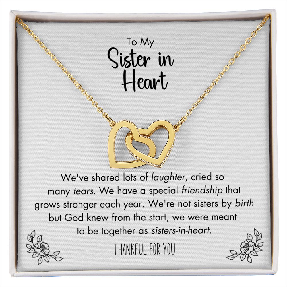 Sister in Heart Christian Friendship Necklace