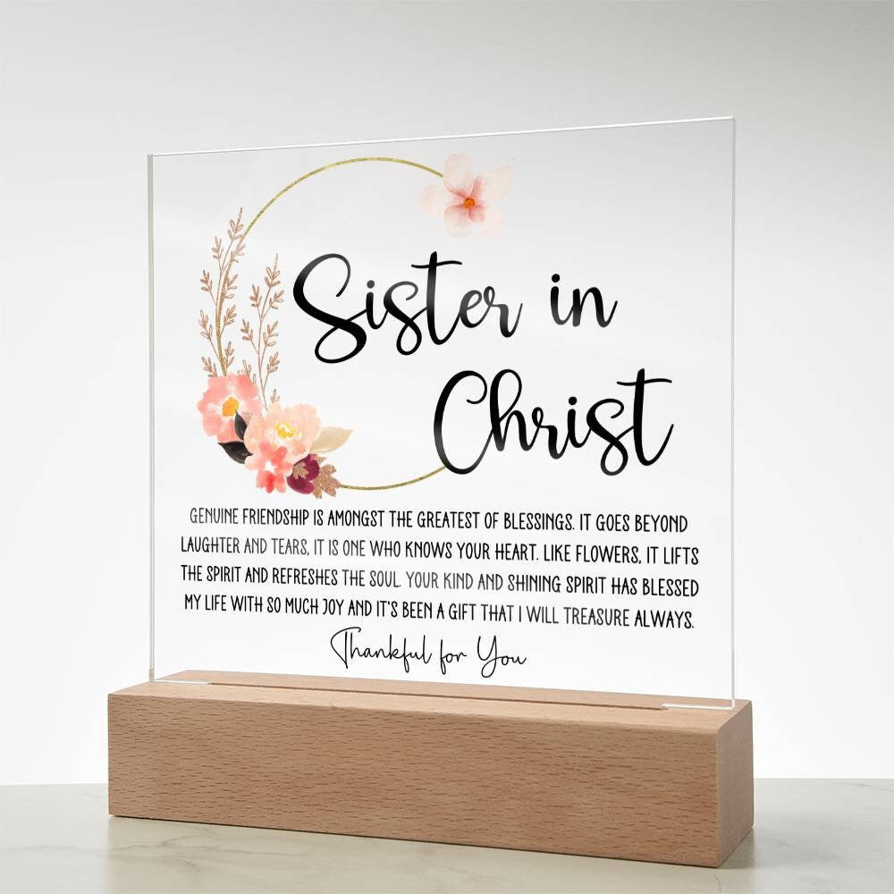 Sister in Christ Friendship Gift Religious Friend Gift Women Friendship Gifts Faith Christian Friend Gift for Mentor