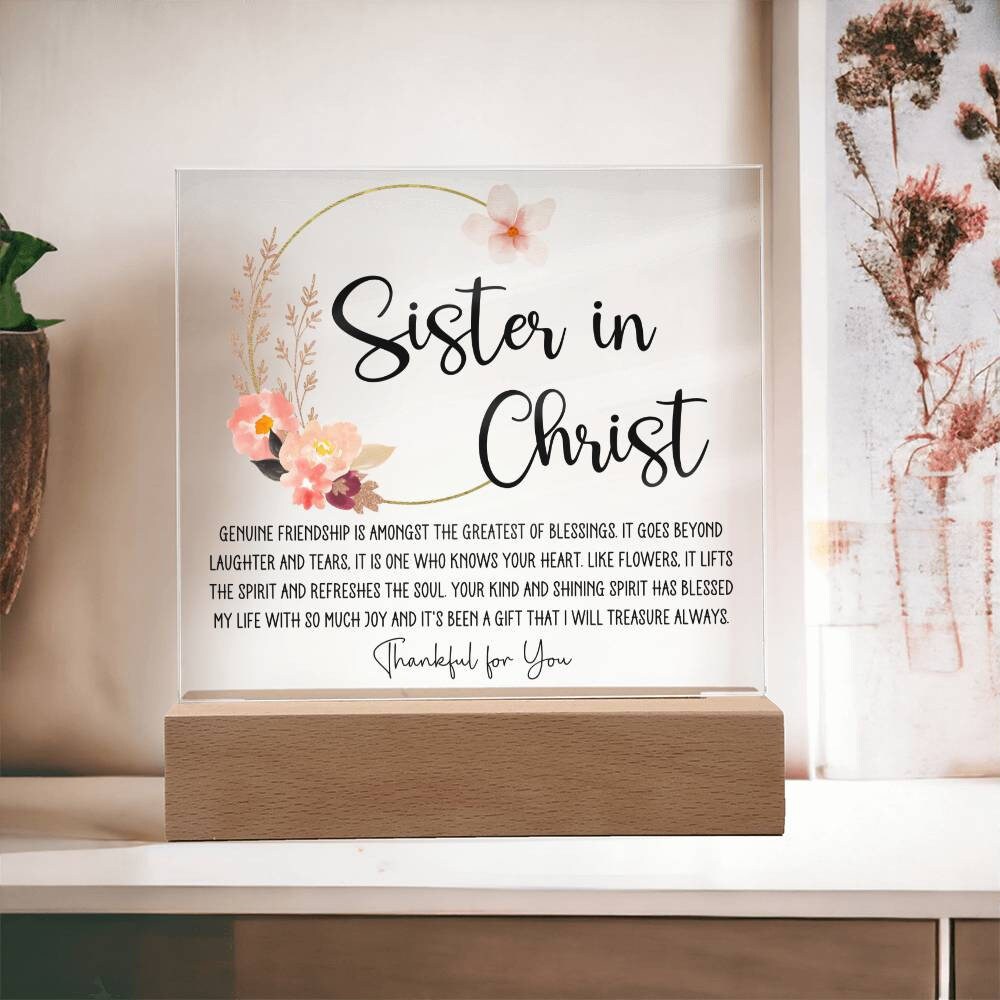 Sister in Christ Friendship Gift Religious Friend Gift Women Friendship Gifts Faith Christian Friend Gift for Mentor