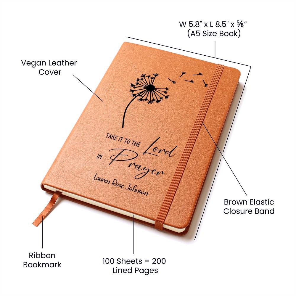 Custom Prayer Journal Leather Prayer Journal Personalized Christian Leather Notebook Church Notes Journal for New Christian Notebook
