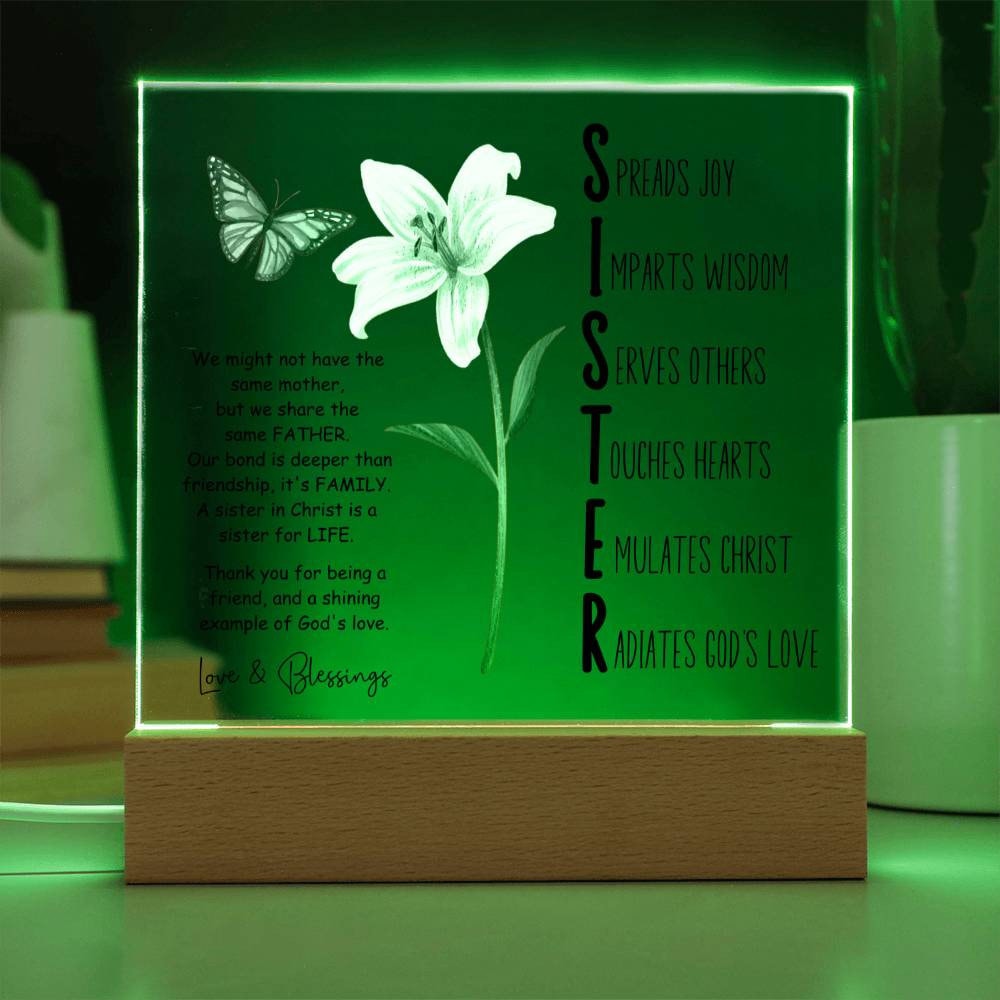 Sister Acronym Christian Friendship Gift Sister in Christ Friend Gift Faith Friendship Gift for Mentor Godly Woman Gift