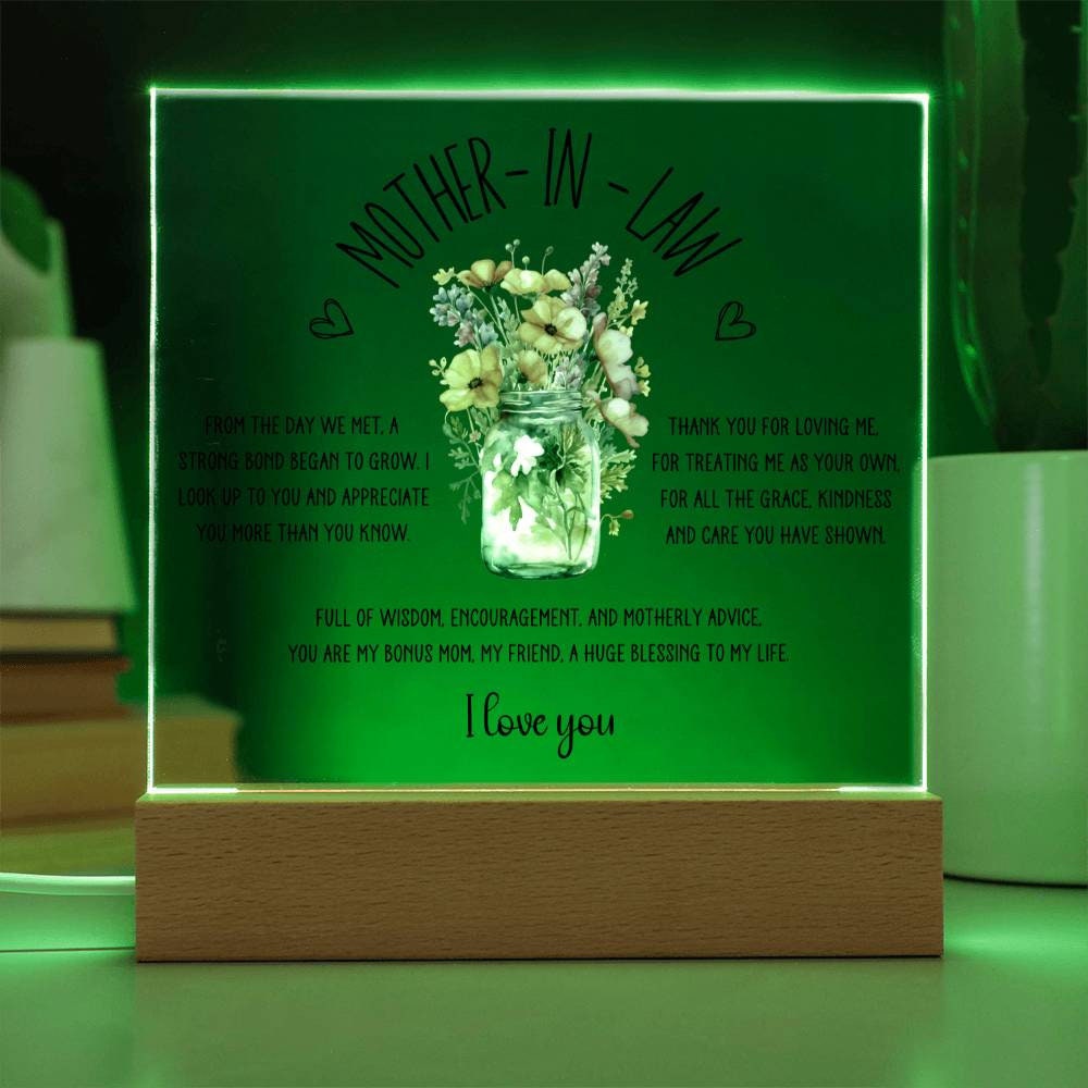 Mother in Law Wedding Gift, Mother in Law Gifts from Daughter in Law, Bonus Mom Gifts, Mother in Law Gift for Mothers Day
