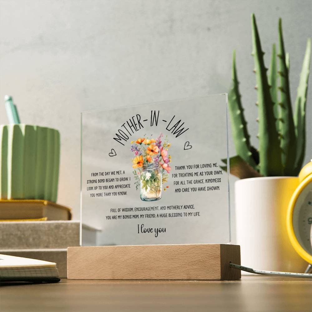 Mother in Law Wedding Gift, Mother in Law Gifts from Daughter in Law, Bonus Mom Gifts, Mother in Law Gift for Mothers Day