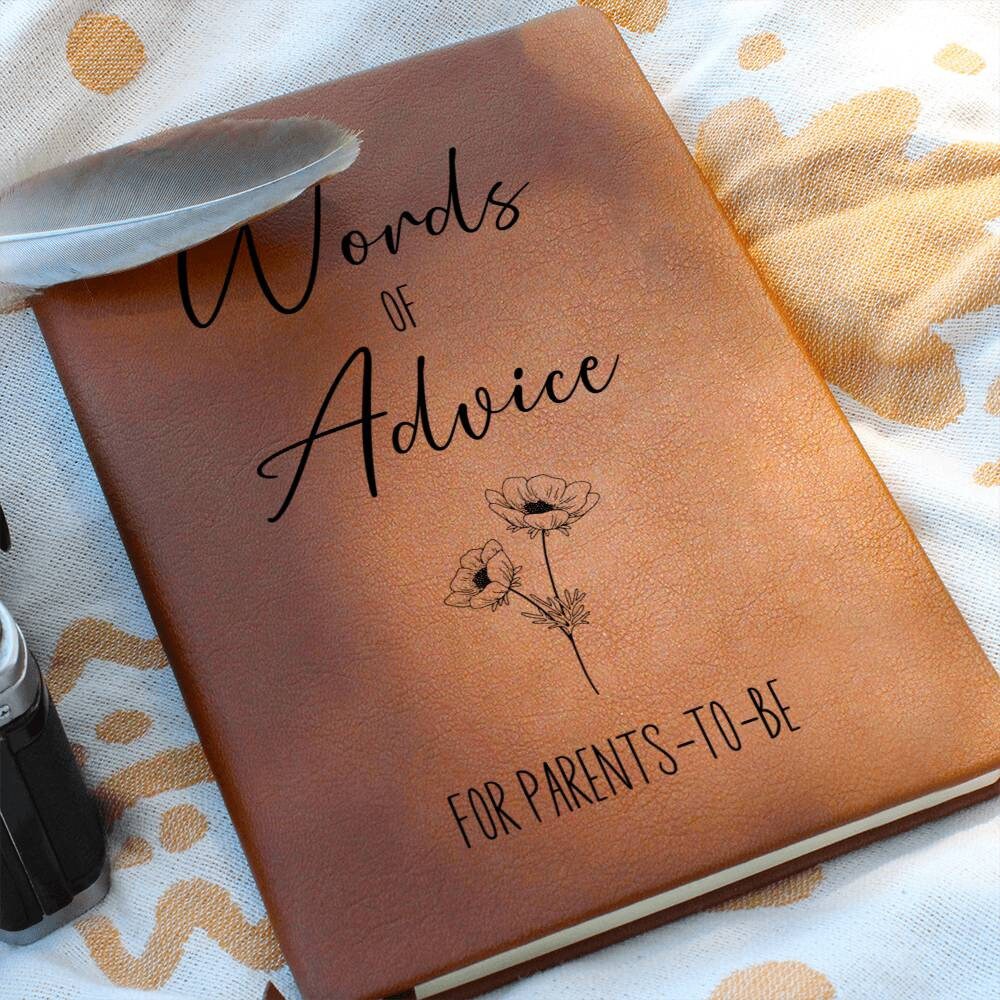 New Baby Advice Journal for Baby Shower, New Parent Advice Notebook, Words of Wisdom Gift for New Mom, New Baby Gifts for Mom