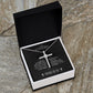 To My Sister in Christ Grieving Cross Necklace Revelation