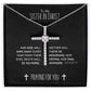 To My Sister in Christ Grieving Cross Necklace Revelation