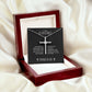 To My Sister in Christ Grieving Cross Necklace Revelation