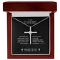 To My Sister in Christ Grieving Cross Necklace Revelation