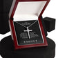 To My Sister in Christ Grieving Cross Necklace Revelation