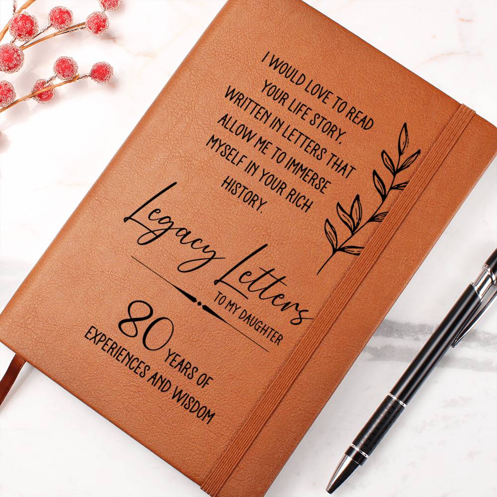 Legacy Letters Customizable Leather Journal