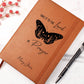 Personalized Leather Prayer Journal for Women, Floral Butterfly Prayer Journal Custom Christian Gifts for Girls