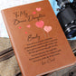 To My Bonus Daughter Hearts Personalized Leather Journal