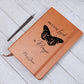 Personalized Leather Prayer Journal for Women, Floral Butterfly Prayer Journal Custom Christian Gifts for Girls